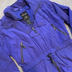 VTG Cevas By Helly Hansen Ski Jacket Womens Small‎ Purple 1/4 Zip Gaper Day
